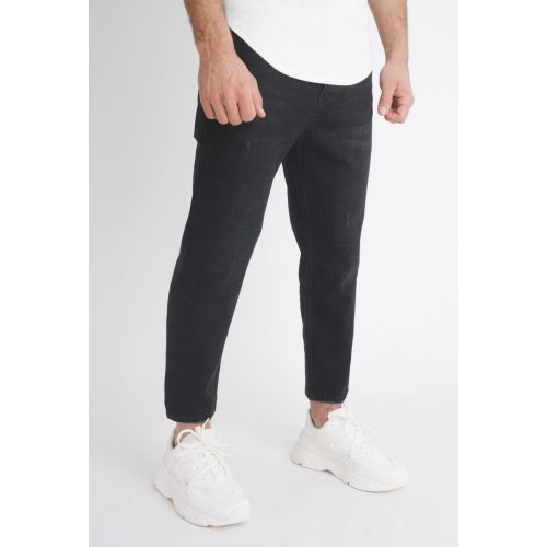 Loose Leg Black Jeans - fekete farmer - Méret: 30