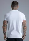 Siksilk White Polo T-Shirt - Méret: L