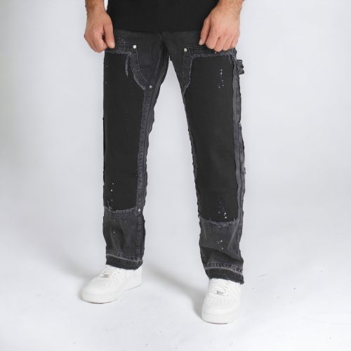 Carpenter Straight Jeans - szürke bő farmer - Méret: 38