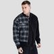 Siksilk Black Half And Half Bomber Jacket