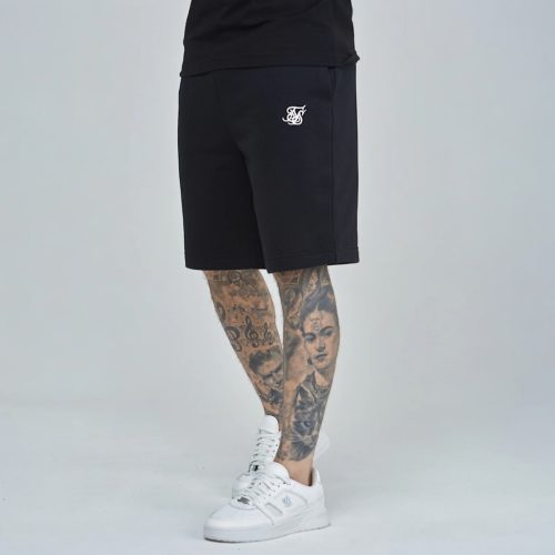 Siksilk Black Essential Fleece Short - Méret: S