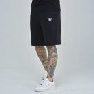 Siksilk Black Essential Fleece Short - Méret: L