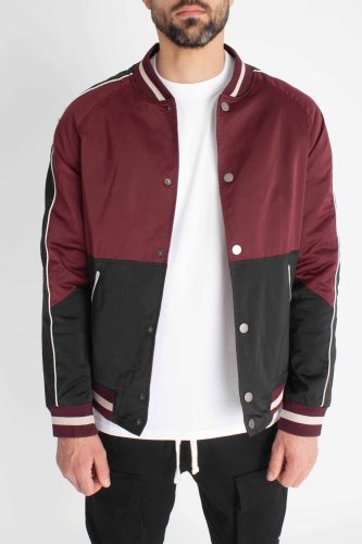 Burgundy Bomber Jacket 
