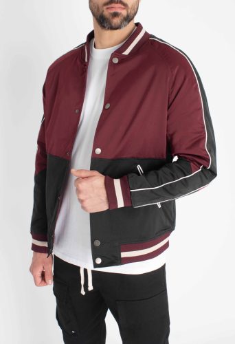 Burgundy Bomber Jacket 