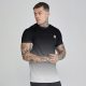 Siksilk Black White Fade T-Shirt - Méret: XS