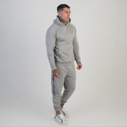 Siksilk Grey Muscle Fit Hoodie & Joggers Set