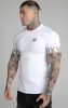 Siksilk White & Gold Tech T-Shirt - fehér póló - Méret: L