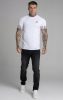 Siksilk White & Gold Tech T-Shirt - fehér póló - Méret: XL