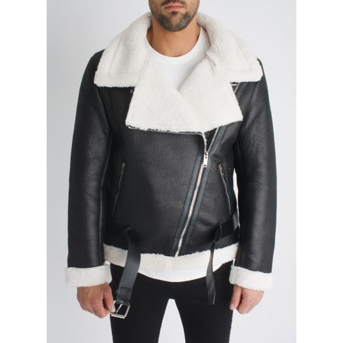 North Biker Winter Jacket - plüssel bélelt kabát - Méret: S
