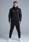 Siksilk Black Essentials Full Zip Hoodie - Méret: XXL