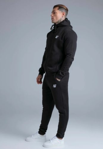 Siksilk Black Essentials Full Zip Hoodie - Méret: XXL