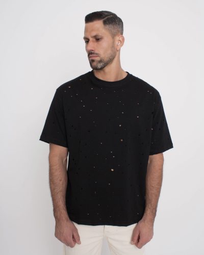 Distressed Oversize Póló - Méret: L