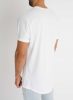 Long Shaped White Turnup Tee - fehér póló - Méret: XL