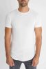 Sample White Tee - fehér hosszított póló - Méret: M