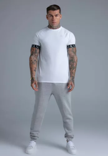 Siksilk White Tech T-Shirt - Méret: XL
