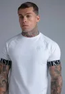 Siksilk White Tech T-Shirt - Méret: XXL