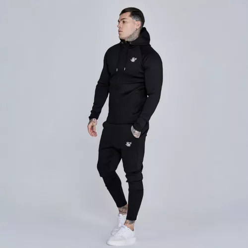 Siksilk Black Hoodie and Joggers Set - Méret: L