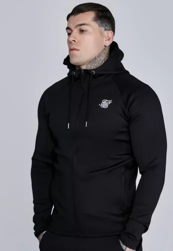 Siksilk Black Hoodie and Joggers Set - Méret: L