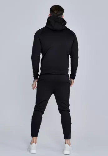 Siksilk Black Hoodie and Joggers Set - Méret: L