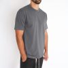 Basic Grey Regular Tee - szürke póló - Méret: L