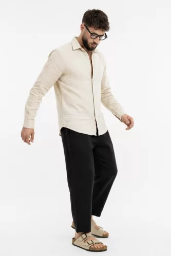 Linen Bézs Ing - Méret: M