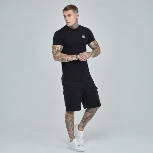 Siksilk Black Essential Shorts Set 