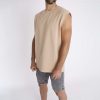 Beige Sleeveless Tee - ujjatlan póló - Méret: XXL