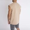 Beige Sleeveless Tee - ujjatlan póló - Méret: XXL