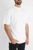 Striped White Highneck Tee - fehér póló - Méret: M