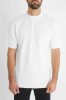Striped White Highneck Tee - fehér póló - Méret: XL