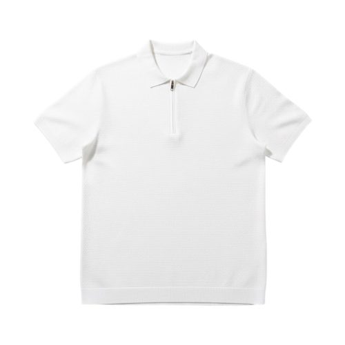 Waffle Fehér Galléros Póló