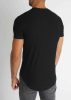 Sample Black Tee - fekete hosszított póló - Méret: XXL