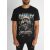Highscore Tee - fekete mintás póló - Méret: XS