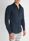 Navy Super Skinny Shirt - sötétkék ing - Méret: M