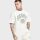 Siksilk Ecru Oversized Graphic T-Shirt - fehér póló - Méret: XS 