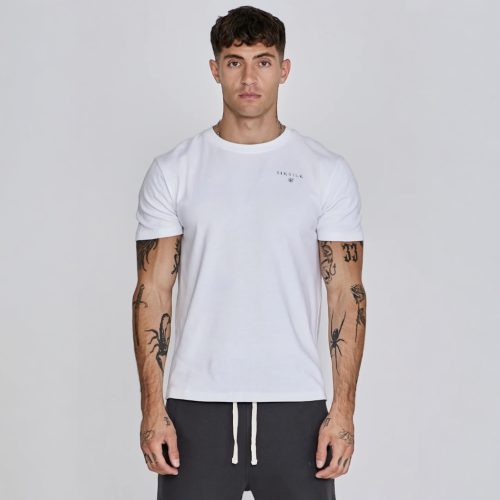 Siksilk White Relaxed Fit T-Shirt - Méret: S