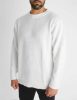 Loose-fitting White Sweatshirt - fehér kötött pulóver - Méret: S 