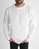 Loose-fitting White Sweatshirt - fehér kötött pulóver - Méret: S 