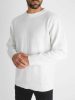 Loose-fitting White Sweatshirt - fehér kötött pulóver - Méret: XXL