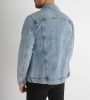 Ripped Denim Jacket - kék szaggatott farmerdzseki - Méret: XL