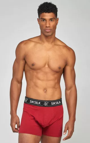 Multi 3Pk Boxer - Black, Navy, Burgundy - Méret: S
