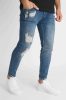 Riven Blue Skinny Jeans - szaggatott kékfarmer - Méret: 36