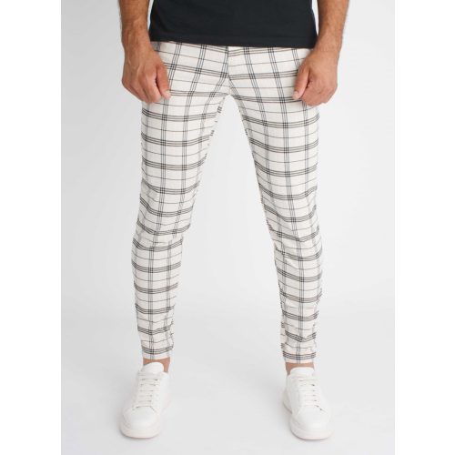 Quadrilled Slim Pants - kockás szövetnadrág - Méret: L