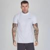 Siksilk White Muscle Fit T-Shirt - fehér póló - Méret: S 