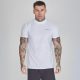 Siksilk White Muscle Fit T-Shirt - fehér póló - Méret: S 