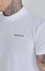 Siksilk White Muscle Fit T-Shirt - fehér póló - Méret: S 