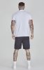 Siksilk White Muscle Fit T-Shirt - fehér póló - Méret: M