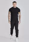 Siksilk Black Dynamic T-Shirt - Méret: S