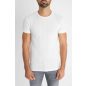 Knitted White Slim Tee