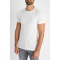 Knitted White Slim Tee